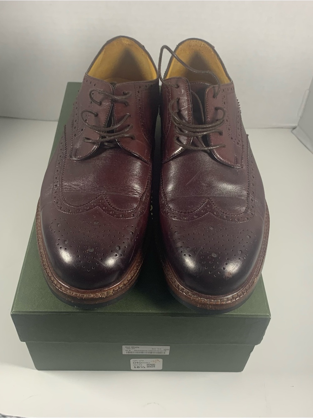 Beckett Simonon Men’s Burgundy Kent Wingtip Size 10 1/2